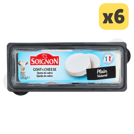 Soignon Natural Goat's Cheese 125g [CASE OF 6x125g]