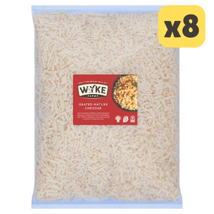 Wyke Farms Grated Mature Cheddar 2kg [CASE OF 8x2KG]